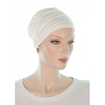 Elegant and Simple bamboo hats for cancer patients in cream color for women with Cancer