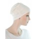 Elegant and Simple bamboo hats for cancer patients in cream color for women with Cancer