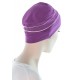Two Times Bamboo hats for cancer patients in purple color for women with Cancer