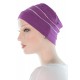Two Times Bamboo hats for cancer patients in purple color for women with Cancer
