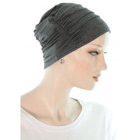 Elegant and Simple Bamboo Hats for Chemo Patients Dark Grey