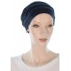 Simply Bamboo hats for chemo patients in navy blue color for women with Cancer