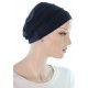 Simply Bamboo hats for chemo patients in navy blue color for women with Cancer