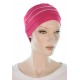 Two Times Bamboo hats for chemo patients in raspberry color for women with Cancer