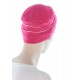 Two Times Bamboo hats for chemo patients in raspberry color for women with Cancer