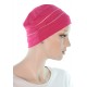 Two Times Bamboo hats for chemo patients in raspberry color for women with Cancer
