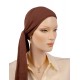 The flexible Bamboo head scarves for cancer patients mocha color for women with Cancer
