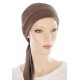 The flexible Bamboo head scarves for cancer patients mocha color for women with Cancer