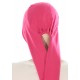 The flexible Bamboo head scarves for chemo raspberry color for women with Cancer