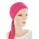The flexible Bamboo head scarves for chemo raspberry color for women with Cancer