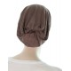Bamboo Beanieband headwraps for cancer patients in mocha color for women with Cancer