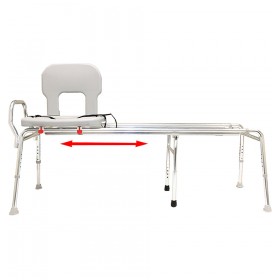 Very Long Bathtub Sliding Transfer Bench Raised Toilet Seat