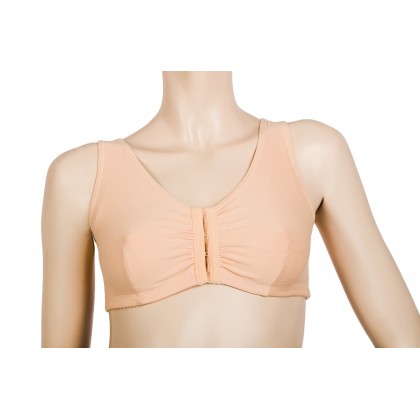 Mastectomy Bra With Pockets For Breast Forms Non Wired Mastectomy bra non wired with cotton pockets to hold breast forms after breast cancer surgery
