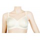 Mastectomy bra for breast form, soft and wire free with discreet design under cloth