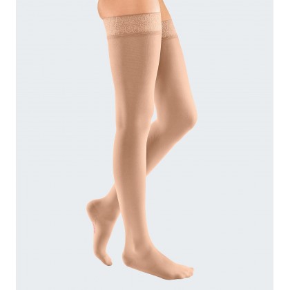 Bas de compression élégance semi-transparent en bas genou ou cuisse