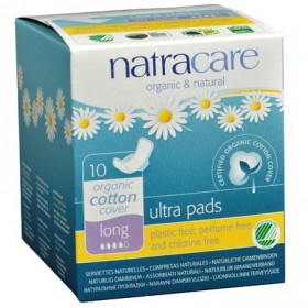 Ultra Long Organic Cotton Feminine Pads with Wings
