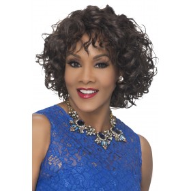 Oprah-5 African American Wigs Mid-Length Curly Synthetic Hair
