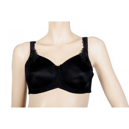 Pocketed Bra For Breast Cancer Patients With Molded Cups Pocketed bra for breast Cancer patients made with soft silky Microfiber and molded cups