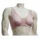 Post op breast augmentation bra with soft materials and without underwire