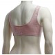 Post op breast augmentation bra with soft materials and without underwire
