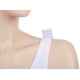 Post surgery bra made with cotton and Velcro straps to wear for recovery after breast enhancement