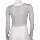 Post surgery compression top to wear as surgical garment for upper body plastic or cosmetic surgery