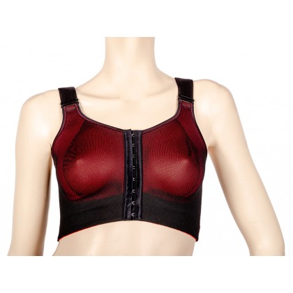 Post surgical bra after breast augmentation or breast reduction with thermo-regulating Microfiber