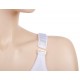 Post surgical compression bra with seamless cups and cotton for use after breast enlargement surgery