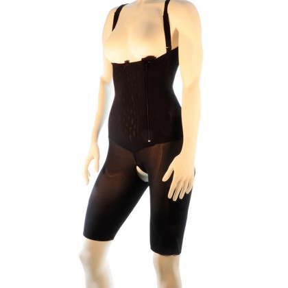 Post surgical garment with open buttocks for Brazilian butt Lift or butt implants