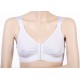 Post surgical compression bra with seamless cups and cotton for use after breast enlargement surgery