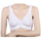 Post surgery bra made with cotton and Velcro straps to wear for recovery after breast enhancement