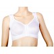 Ready to wear compression bra for use as a Lymphedema garment with side supports and large back