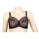 Post Mastectomy Bra With Split Cups and Breast Forms Pockets Elegant post Mastectomy bra with divided cup decorated with floral lace and breast forms pockets
