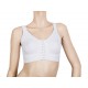 Surgical Mastectomy Bra Molded Cup With Breast Forms Pockets Surgical Mastectomy bra with molded cups, cotton breast forms pockets and front closure