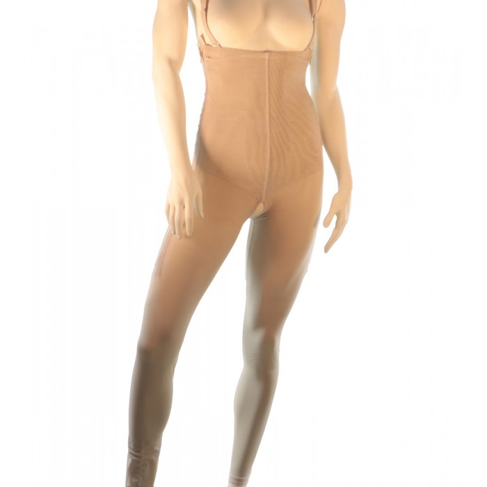 Post Op Tummy Tuck Compression Garments - Abdominal Lipoplasty Surgical  Recovery Garment Style 35 (Large) Beige