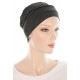 Chemo Hats Two Times Bamboo In Dark Grey Two Times Bamboo chemo hats in dark grey color for women with Cancer