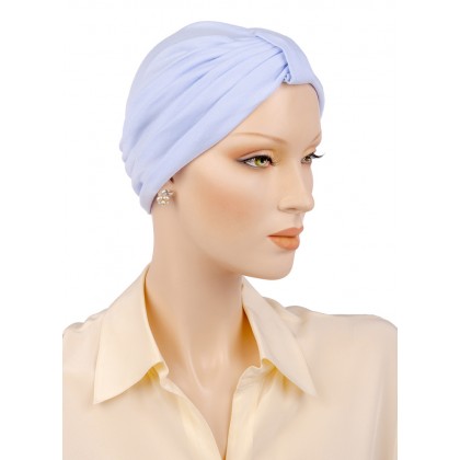 Turban pour chimio ComfortMix de couleur bleu pâle
