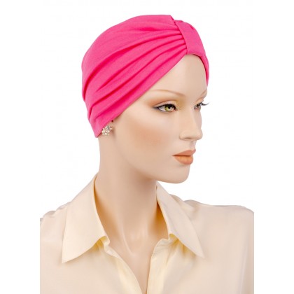 Turban pour cancer ComfortMix de couleur fuchsia
