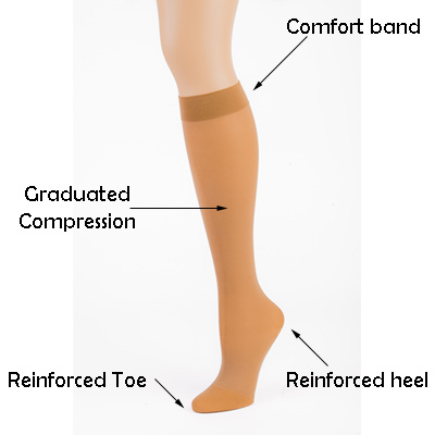 Doctor Brace Compression stockings 20-30 mmHg Features
